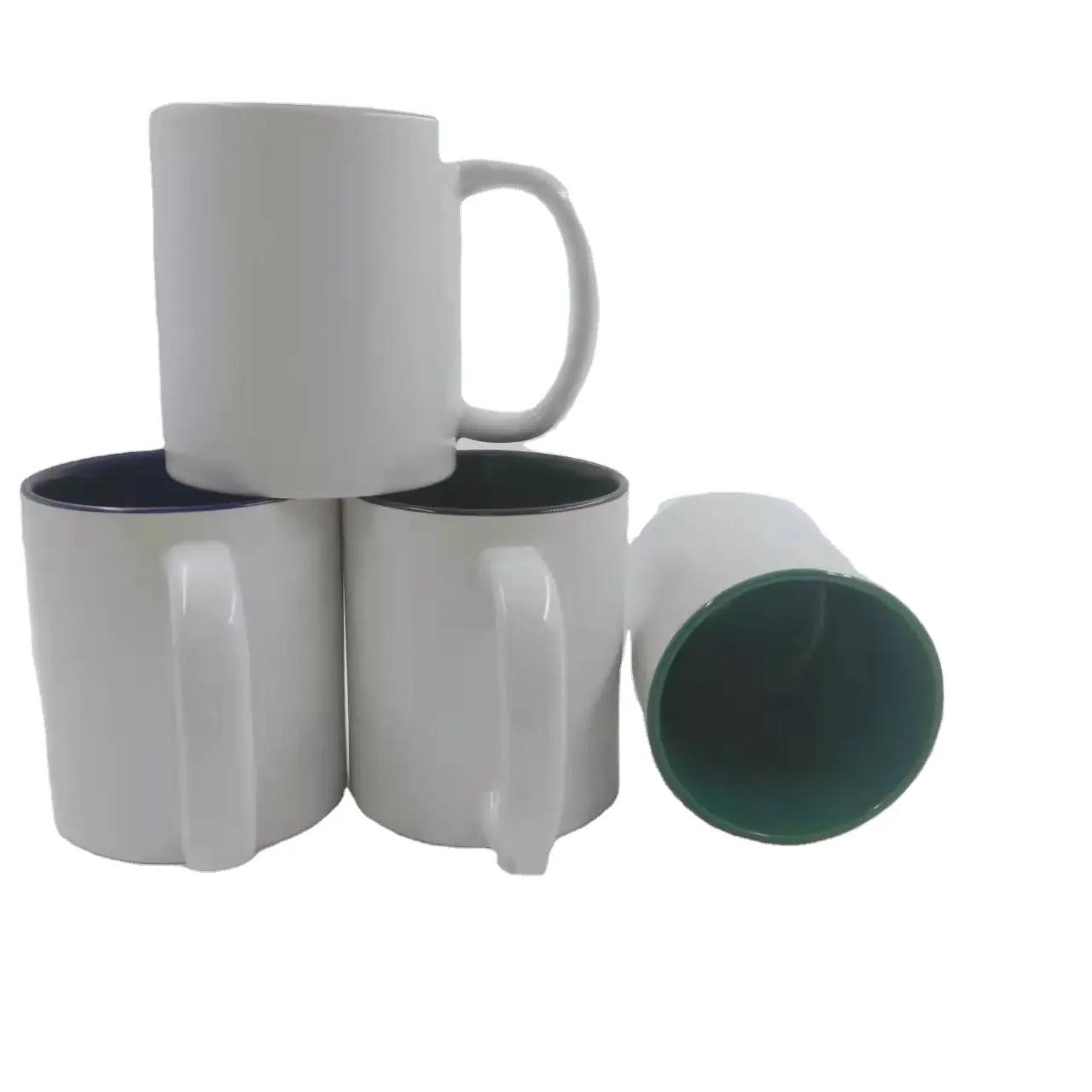 Tazza di ceramica riutilizzabile del caffè riutilizzabile su misura sublimazione di lusso del segno del caffè di logo su ordinazione all'ingrosso degli stati uniti