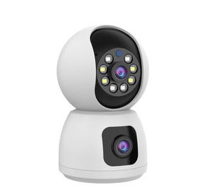 Cámara de doble lente CCTV IP inalámbrica de 3MP, visión nocturna Full HD, alarma de seguimiento humano colorida, micrófono de sirena incorporado, seguridad Wifi en la nube - Product Image 5