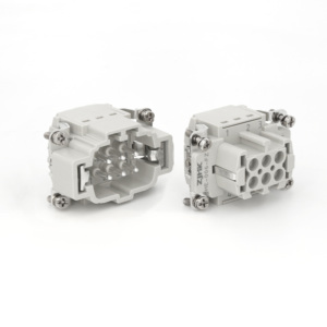 16A 500V HE-006ตัวเชื่อมต่อสี่เหลี่ยมขนาดใหญ่,ตัวเชื่อมต่อแบบ6ขาเทอร์มินัลล็อคแบบรวดเร็วตัวเสียบตัวผู้กันน้ำไฟฟ้า - Product Image 4