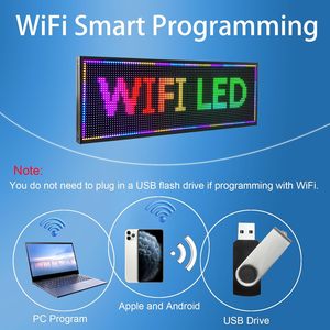Открытый программируемый Wi-Fi контроль P10 открытый полноцветный RGB светодиодный знак прокрутки светодиодный экран - Product Image 5