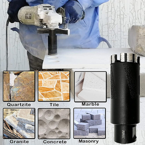 DEYI 35mm <strong>Turbo</strong> <strong>Segment</strong> Laser Welding Dry Diamond <strong>Core</strong> Drill <strong>Bit</strong> with Side Strips Protection for Granite Quartz Hard Stone - Product Image 5