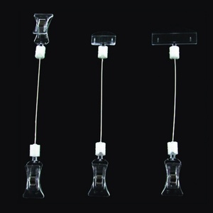 Clip per etichette personalizzate per negozio al dettaglio trasparente in plastica con Clip Pop porta prezzo - Product Image 5
