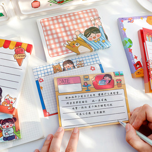LABON定制可爱卡通生日格斗女孩系列信息记事本全彩印刷备忘录文具 - Product Image 3