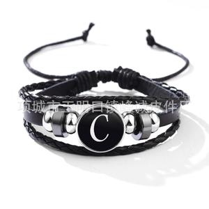 Fengcheng Source Manufacturer Character Bracelet <strong>String</strong> Couple 26 English Letters ABCDE Hand - Product Image 3