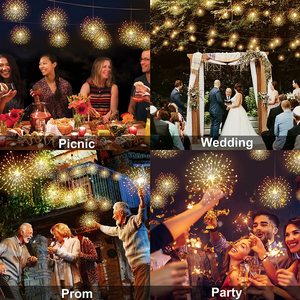 Tira de luces Led resistentes al agua IP65 para exteriores, iluminación de fiesta de Navidad, boda, Control remoto, bricolaje, fuegos artificiales - Product Image 6