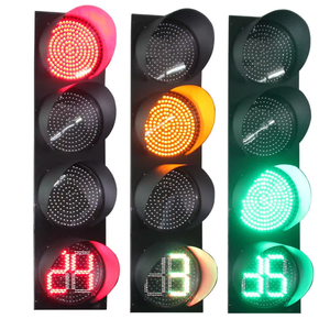 Etkili geri sayım için 400 yüksek görünürlük trafik ışıkları ile LED trafik işareti mm RYG geri sayım sayacı ışıkları - Product Image 4