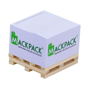 Materiales respetuosos con el medio ambiente, palé pequeño personalizado, Cubo de notas adhesivas, almohadillas de notas adhesivas promocionales, bloques de papel de palé de madera - Product Image 1