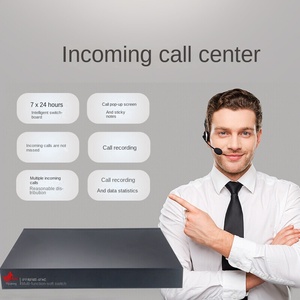 Conmutador de teléfono IP PBX VoIP con 4/8 FXO líneas exteriores 50 extensiones Conectividad Wi-Fi/PoE