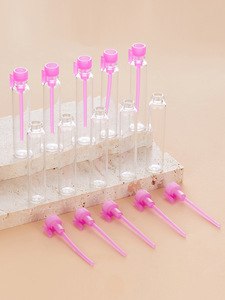 小型容量1ml 2mlクリア黄褐色ガラス香水 & エッセンシャルオイルボトルドロップスティック試験用サンプルスクリーン印刷面付き - Product Image 2