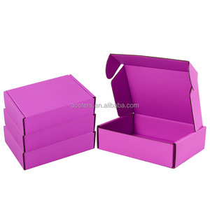 Özel marka adı geri dönüşümlü düz karton ayakkabı kutuları oluklu kağıt ambalaj kutusu kazak için - Product Image 3