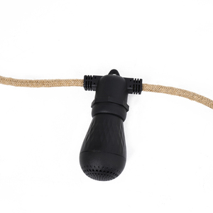 S14 Hemp Rope Music <strong>String</strong> Light with Bluetooth Speaker Bulb and TWS <strong>Function</strong> DC 12V Power Supply - Product Image 4