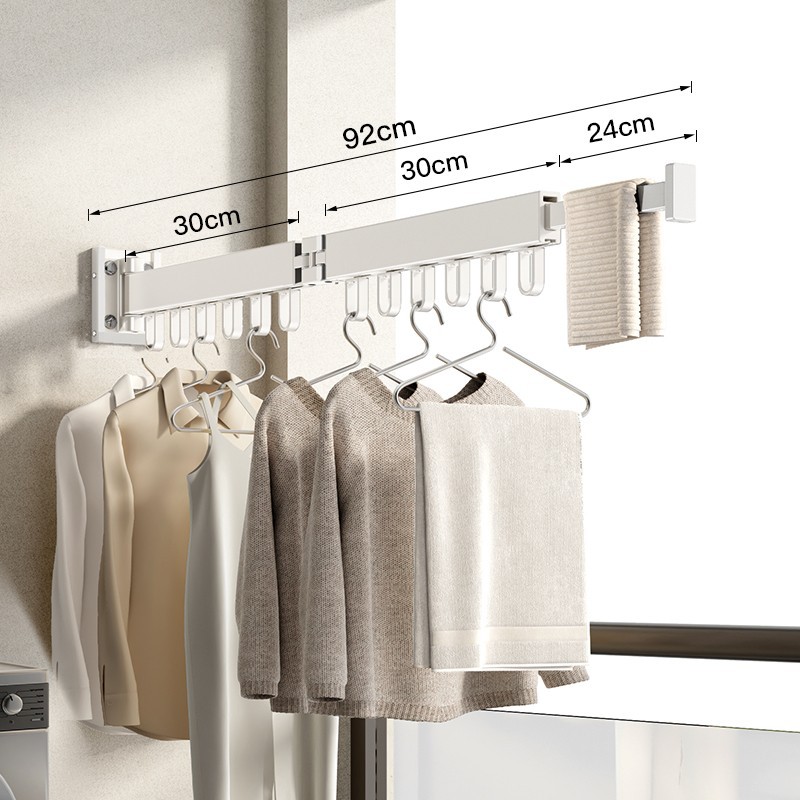 Moonlight White 2-fold 12 movable hooks