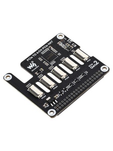 4-канальная плата адаптера PCIe FFC для Raspberry Pi 5, расширяет интерфейс PCIe разъемов Pi 5 на 4-канальный PCIe FFC - Product Image 2