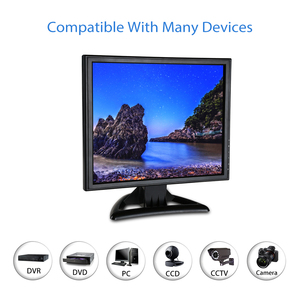 Monitor de seguridad de 15 pulgadas, Monitor de Audio 175, HD, AV, BNV, VGA, USB, carcasa de Metal de alta sensibilidad, Control remoto con soporte de pared - Product Image 2