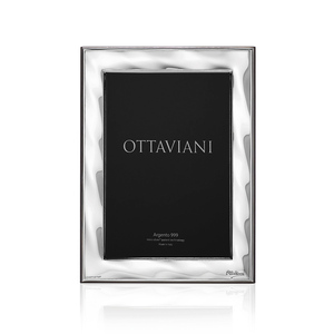 OTTAVIANI SPAイタリアのユニークな18X24cmミロシルバー金属フォトフレームデスクとテーブルデザイン金属フレーム - Product Image 3