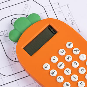 8 chữ số nút cao su hình dạng nhỏ cà rốt xuất hiện máy tính điện tử Máy Tính Bỏ Túi máy tính - Product Image 3