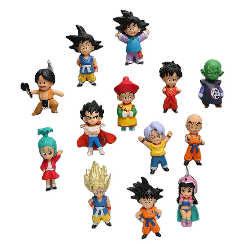 3D Fridge Magnets Cartoon Anime Dragon Fridge Magnets Custom Son Goku Car Decoration Pendant PVC Doll Pendant Fridge Magnets