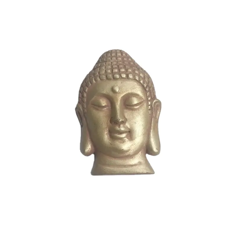 Statue tête de bouddha créative en résine, figurine Miniature de réfrigérateur, Souvenir fait à la main, décoration de la maison