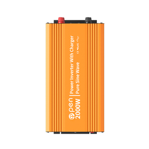 Inversor de onda sinusoidal pura de 2000W Inversor de energía solar fuera de la red Inversor doméstico de alta frecuencia Entrada 12/24/48VDC Salida 100/110/220VAC - Product Image 1