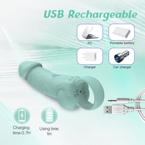 YLove kadın oyuncakları Mini yapay penis masaj silikon ABS 10 titreşimli fonksiyonlar yumuşak USB şarj edilebilir vibratörler - Product Image 6