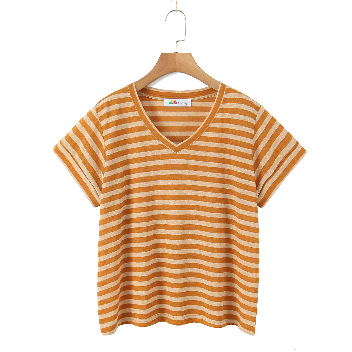 เสื้อยืดลายทางสีเหลือง