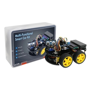 LAFVIN-Kit de Robot inteligente multifuncional para coche, Kit programable de Robótica con Tutorial para Arduino
