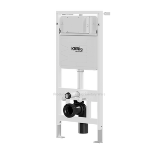 Slim! 8cm Depth 3-6L Luxury HDPE Plastic Dual Flush Toilet <strong>WC</strong> Concealed <strong>Cistern</strong> tank with Metal Frame Sanitary Ware - Product Image 6