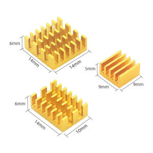 For <strong>Raspberry</strong> <strong>Pi</strong> 4B Aluminum Heatsink Radiator Cooler Kit for <strong>Raspberry</strong> <strong>Pi</strong> 4 Model B Heat Sink <strong>CPU</strong> RAM LAN USB Cooling Sink - Product Image 3