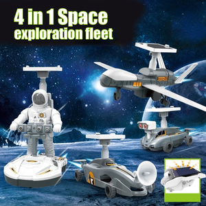 Science Robot Building Kit Build Toys 4-in-1 STEM Solar Power Space Moon <strong>Exploration</strong> Fleet Robots Discovery Educational <strong>Learning</strong> - Product Image 2