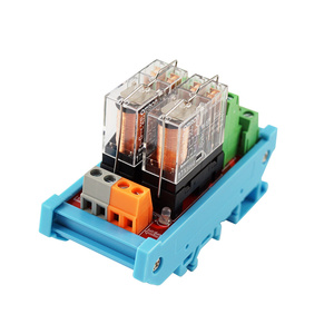 Oshangming 2 Entrada 2 Placa de salida de relé 12V/24V Módulo de relé Placa IO 5A 2NO 2NC para luz - Product Image 1