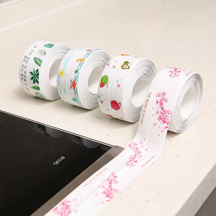 Bán buôn Bath & bếp bít băng keo dải PVC tự dính bồn tắm tường niêm phong Băng bít kín nhà bếp bồn rửa Băng