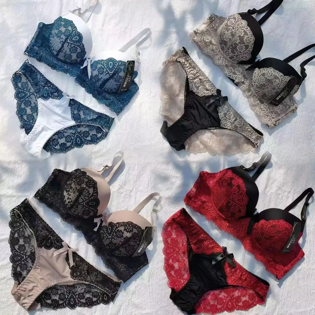 A sexy and mature lingerie set for adult women as a new Valentine's Day gift, an exotic seamless and cute lingerie set