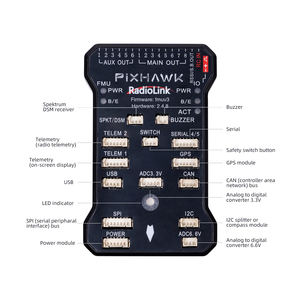 RadioLink Ardupilot controllore di volo PIXHAWK con modulo di potenza 2.4.8 controllore di volo PIXHAWK per Drone RC/aereo/multirotore - Product Image 3