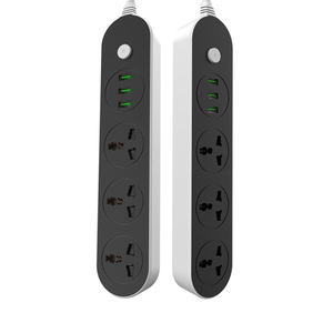 带USB C端口的扩展引线带USB C型和2个USB端口安全门多插头扩展插座带1.6M粗体E - Product Image 2