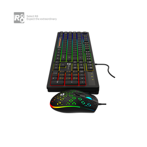 2023 Venta caliente Windows Wired Gaming Keyboard and Mouse Combo para PC Gaming Factory Barato Venta completa 2-en-1 set - Product Image 3