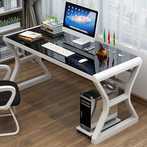 Компьютерный стол из закаленного стекла - Product Image 6