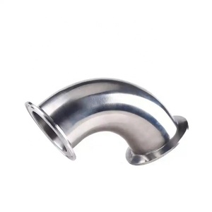 Stainless Steel Press <strong>Fitting</strong> <strong>90</strong> <strong>Degree</strong> Bend Clamped Pipe Elbows 3A DIN