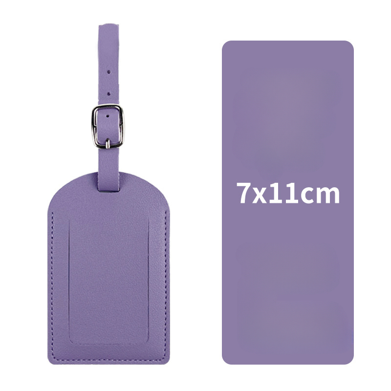 Vertically flipped taro purple luggage tag