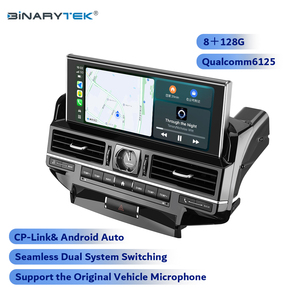 จอภาพเครื่องเล่นมัลติมีเดียในรถยนต์ไบนารีเทคสำหรับเครื่องเล่นดีวีดีพร้อมอินเทอร์เฟซแอนดรอยด์คาร์เพลย์สำหรับโตโยต้า LC200 2012-2015 - Product Image 3