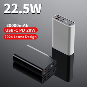 Latest High Quality Digital Display <strong>Power</strong> <strong>Bank</strong> 20000mAh Type C <strong>Output</strong> <strong>QC3.0</strong> PD 20W Fast Charging Portable 20000mah Powerbank - Product Image 3