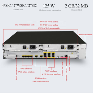 Enrutador gestionado por red 5G serie AR2200 para funciones cableadas VoIP VPN QoS-modelos de la serie AR2220L de 2, 2 y 2, 2 y 3 unidades - Product Image 4