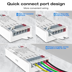 Gledopto GL-C-211WL WLED 5 in1 PWM LED Controller 12 ~ 24V con 5 canali di uscita ESP32 WiFi telecomando per assistente domestico - Product Image 3