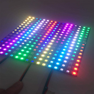 DC5V 8*8,16*16,8*32 Pixel WS2812 Digitaler flexibler LED-programmierter Panel-Bildschirm Individuell adressierbare Vollfarb anzeigetafel - Product Image 3