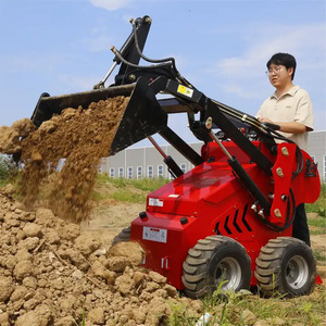 Free Shipping Mini Sikd <strong>Loader</strong> Stand on diesel Mini Skid Steer Crawler <strong>Loader</strong> for Landscape and Tree Care - Product Image 4