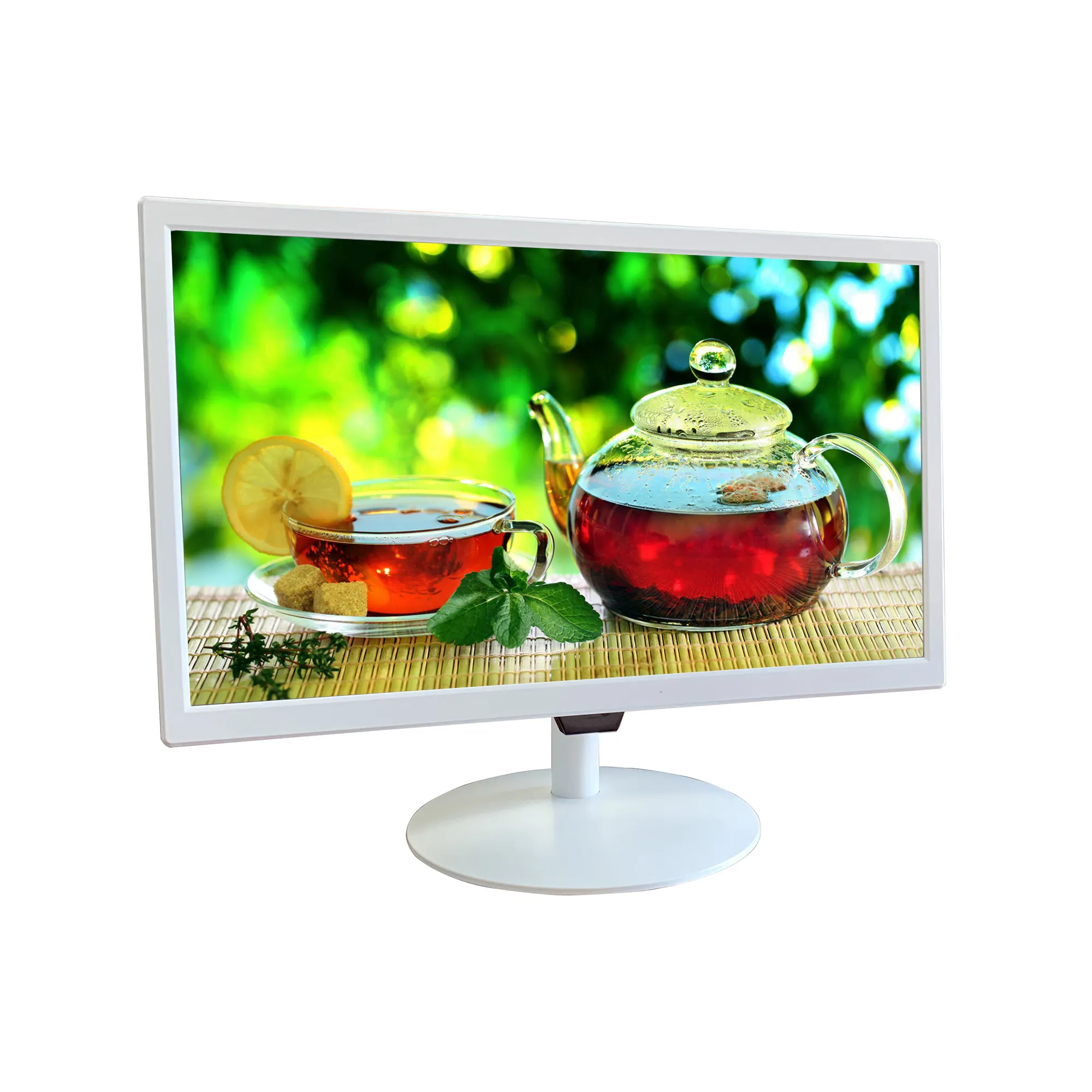 18.5 pollici di nuovo disegno bianco 1080p pc desktop del computer di visualizzazione del monitor