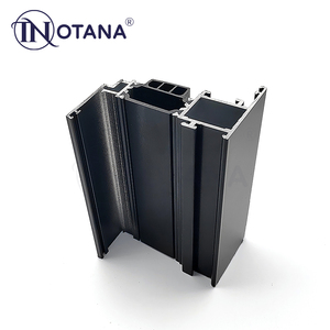 Hersteller Pulver beschichtete schwarze Aluminium-Fenster rahmen Aluminium-Fenster profile für Windows Anpassbares Schneiden Biegen