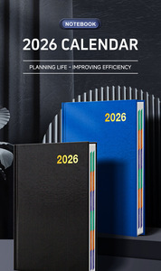 2026 <span class=keywords><strong>A5</strong></span> da chương trình kế hoạch tổ chức hàng năm lịch Tạp Chí may ràng buộc A4 PU Bìa Nhật Ký hàng ngày máy tính xách tay in phong cách - Product Image 2