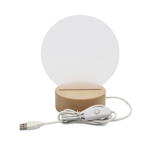 Papan pijat akrilik Led, dengan dudukan dasar kayu bulat, peredupan dapat diatur, papan pemberitahuan led dengan pena untuk kantor - Product Image 6