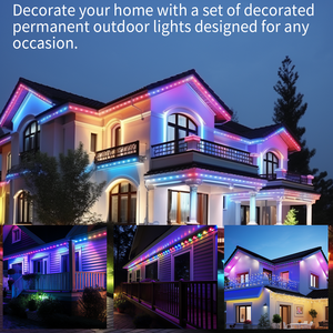 Vacaciones <span class=keywords><strong>LED</strong></span> Decoración navideña permanente al aire libre IP68 Música nube WiFi Control <span class=keywords><strong>LED</strong></span> RGBW 360 Cadena de luces <span class=keywords><strong>led</strong></span> pixel light