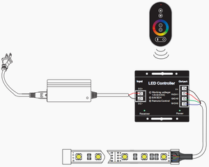 Новое поступление, умное беспроводное освещение, интеллектуальный сенсорный RGB светодиодный музыкальный контроллер - Product Image 3